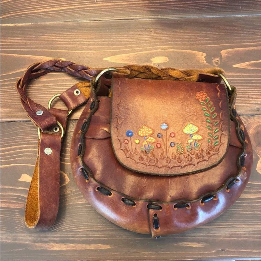 Vintage hand tooled purse